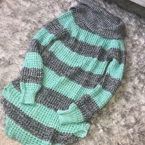 Teal and Grey sweater